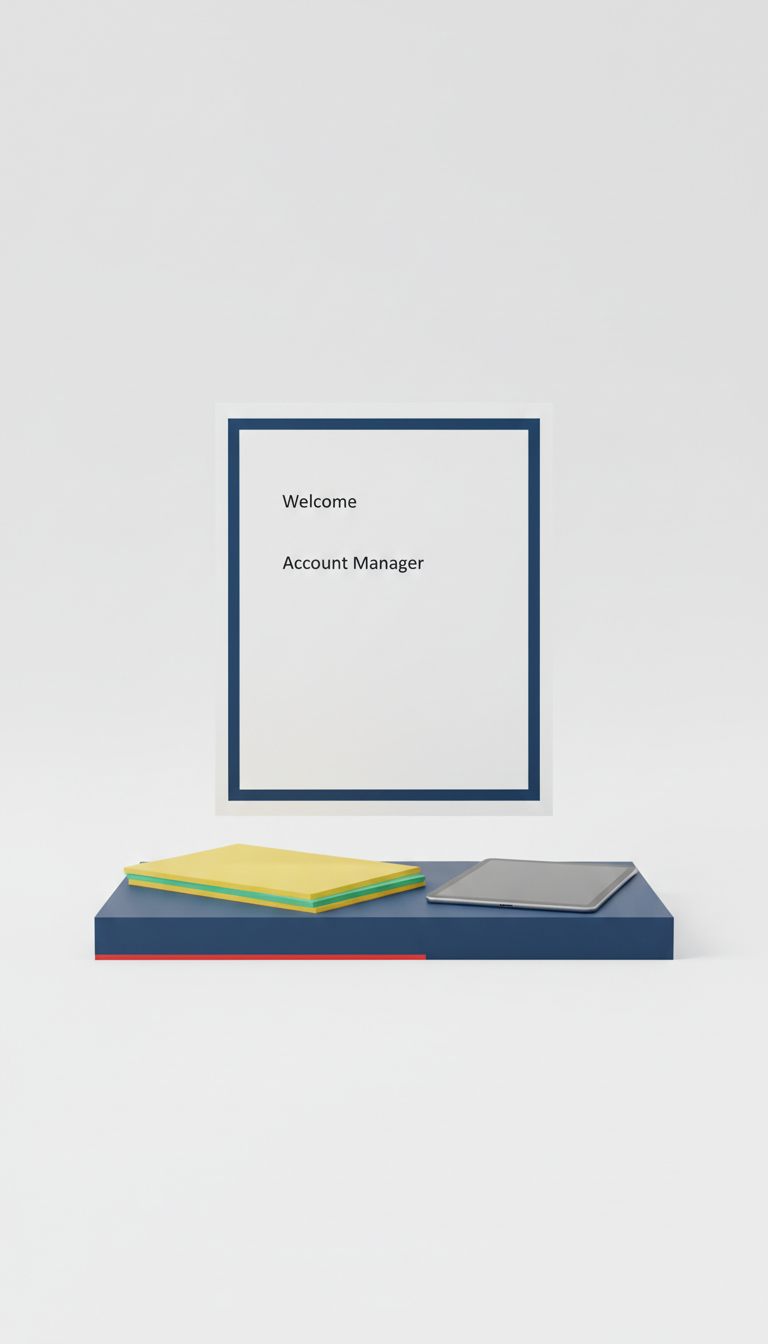 Dedicated account manager welcome letter